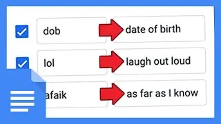 Google Docs Tutorial: Text Replacement Macro Tool