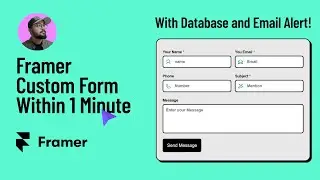 Create Framer Custom Form Within 1 Minute | Just Copy-Paste Template