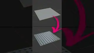 Blender Cut Hole and make hole pattern #blender #cgian #3d