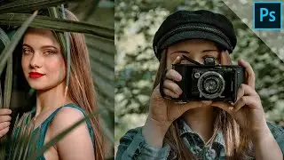 Warm green portrait preset - Camera Raw Filter | PHOTOSHOP TUTORIAL