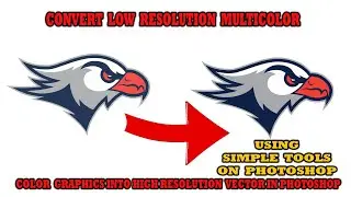 Simple hacks | Convert low-Resolution Graphics into High-Resolution vectors in Photoshop