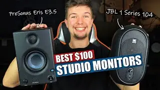 Which BUDGET $100 Studio Monitors Should You Buy? | JBL1 Series 104 VS PreSonus Eris E3.5 (2020)