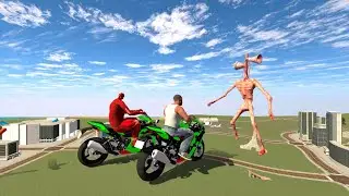 Franklin Found Tiny Titan or Siren head ll Indian Bike Driving 3d