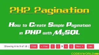 Pagination in PHP with MySQL