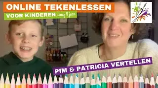 Studio Jocelyn - Online Tekenlessen voor kinderen - Pim en Patricia vertellen