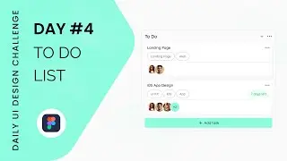 Day 4: Designing a To Do List UI | 100 Days of UI Design Challenge | Daily UI 04 | Figma | UI UX