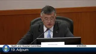 County of Santa Clara Health and Hospital Committee April 30, 2025 9:00 a.m.