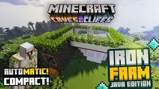 Super COMPACT Iron Farm 1.17 Minecraft ( 2000 Iron Per Hour ) || Resource Friendly Iron Farm Design