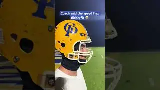 Might need a better helmet 🙃🏈 