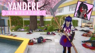 Killing Everyone with the Scythe in Yandere Mode, in Amai's week | Yandere Simulator Demo