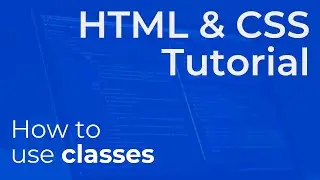 How to Create a CSS Class in HTML - How CSS Classes Work - Beginner Tutorial