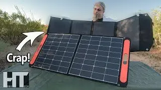 PORTABLE 100 Watt SOLAR PANEL SHOWDOWN! Rockpals vs Jackery Review With SHOCKING Results!