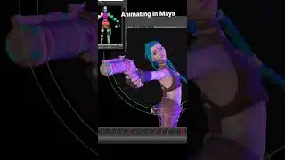 Animating Jinx in Autodesk Maya #animation #art #artist