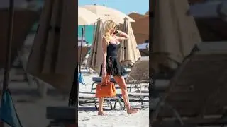 Victoria Silvstedt Enjoys a beach holiday 