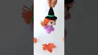 🔥🖤💜Crochet Little Witch // Маленькая Ведьмочка крючком💜🖤🔥