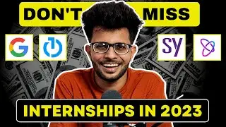 5 Amazing Internship Opportunities of 2023 👩‍💻🔥 [ APPLY NOW ✅ ]