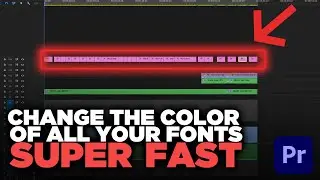 How to Change All Font Colors Quickly in Premiere Pro 2021 #Shorts