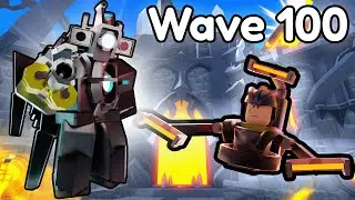 I Beat Wave 100 Using TOXIC UTC! (Toilet Tower Defense)