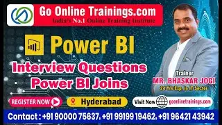 Power Query - Joins | Bhaskar Jogi | Go Online Trainings | 90000 75637