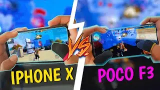 POCO F3 VS IPHONE X HANDCAM 📲 SETTINGS ⚙️ HUD + SENSI + DPI [FREE FIRE HIGHLIGHTS] 😍