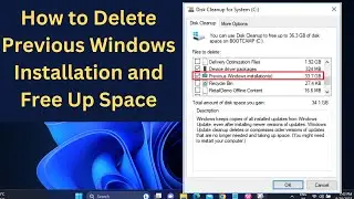 (✅2024 Fix )How to Delete Previous Windows Installation and Free Up Space