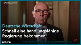 phoenix tagesgespräch mit Peter Adrian zur Situation der deutschen Wirtschaft am 17.03.25