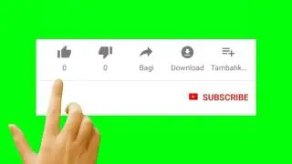Animasivideo Subscribe  Like  Lonceng  green screen 2020