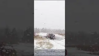 Toyota Tundra Mud Puddle Crossing FAIL Off Road!! #shorts #toyotatundra #offroad