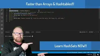 Learn PowerShell HashSets Now! Quicker than Arrays and HashTables!