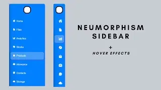 Neumorphism Sidebar in under 10 minutes