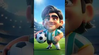 Sculpting Maradona in Blender 4.1 🌟 #shorts #maradona #football #messi #cr7 #ronaldo