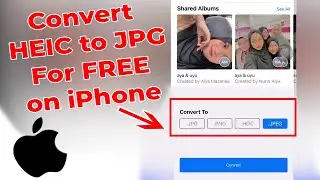 Convert HEIC to JPG on iPhone for FREE