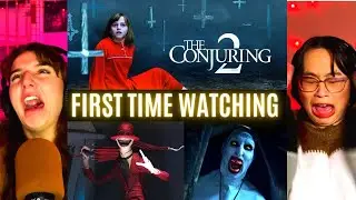 The GIRLS REACT to *The Conjuring 2* WERE SCREAMING!! (First Time Watching) Horror Movies