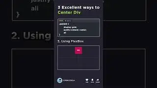 3 Ways to Center Div 😱 With  FlexBox, Grid, Position #centerdiv #css #shorts