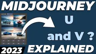 What does u and v buttons mean in Midjourney ? Explained with examples