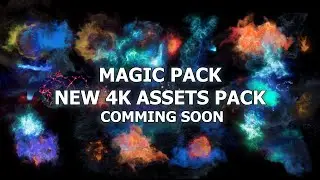 Magic Pack / New 4K Magic Assets for composing in Nuke, After Effects, Fusion, and more.