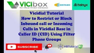 Vicidial How to Setup Filter Phone Groups to Block Inbound call PART 1|#vicibox #vicidial #dialer