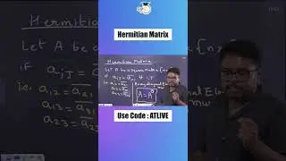 Hermitian Matrix Shorts | Hermitian Matrix Properties #shorts #upsc #ias