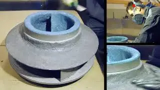 Восстановление рабочего колеса насоса сточных вод Indar_CERAMET