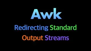 Awk Output Redirection in Linux