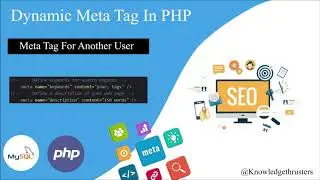 Dynamic Meta tag in PHP | Meta Tag Panel For Other User | Title Keyword & Description | Part-3