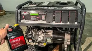 Briggs and Stratton generator oil change