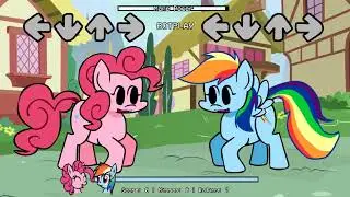 FNF: Mane Power / MLP & Brain Power / Pinkie Pie and Rainbow Dash sings it █ Friday Night funkin █