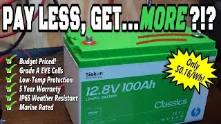 *No Hype* BEST DEAL I've Seen on 12V 100Ah: Siekon 12.8V 100Ah Classic