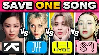 YG vs JYP vs HYBE vs SM: SAVE ONE SONG | KPOP QUIZ GAME