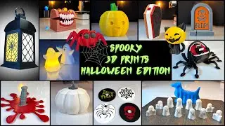 🎃 Spooky Halloween 3D Prints Compilation 2024 – Creepy Coasters, Decorations, and More! 🕷️💀