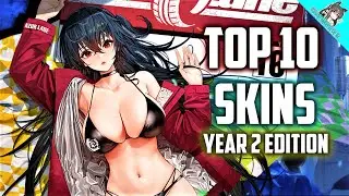 Top 10 Skins in AZUR LANE!  [Year 2 in Review]