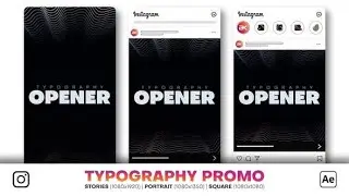 Instagram Typography Promo (After Effects template)