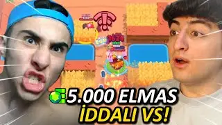 CARL İLE 5.000 ELMAS İDDALI VS ATTIK ! KAFAYI YEDİM - Brawl Stars