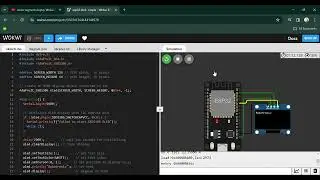 esp32 oled  simple   Wokwi ESP32, STM32, Arduino Simulator   Google Chrome 2024 04 02 12 58 41